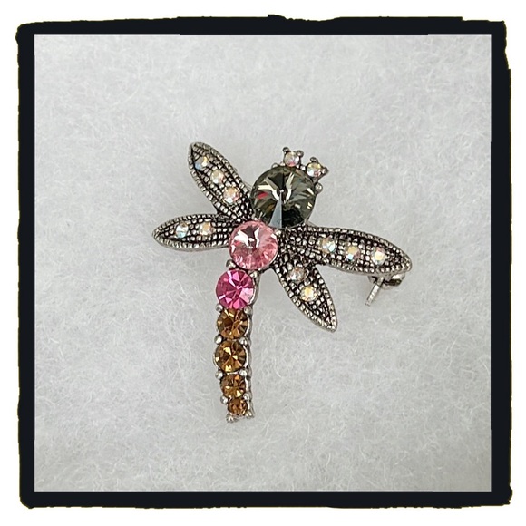 💕Beautiful Vintage Dragonfly Brooch / Pin💕 - Picture 9 of 9